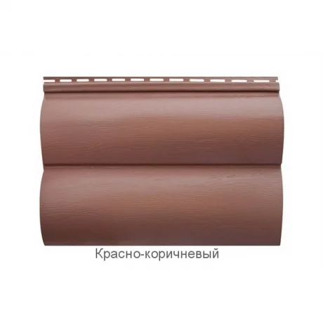 Сайдинг Блок Хаус Альта Профиль ВН-03 Красно-коричневый двухпереломный (Малый)